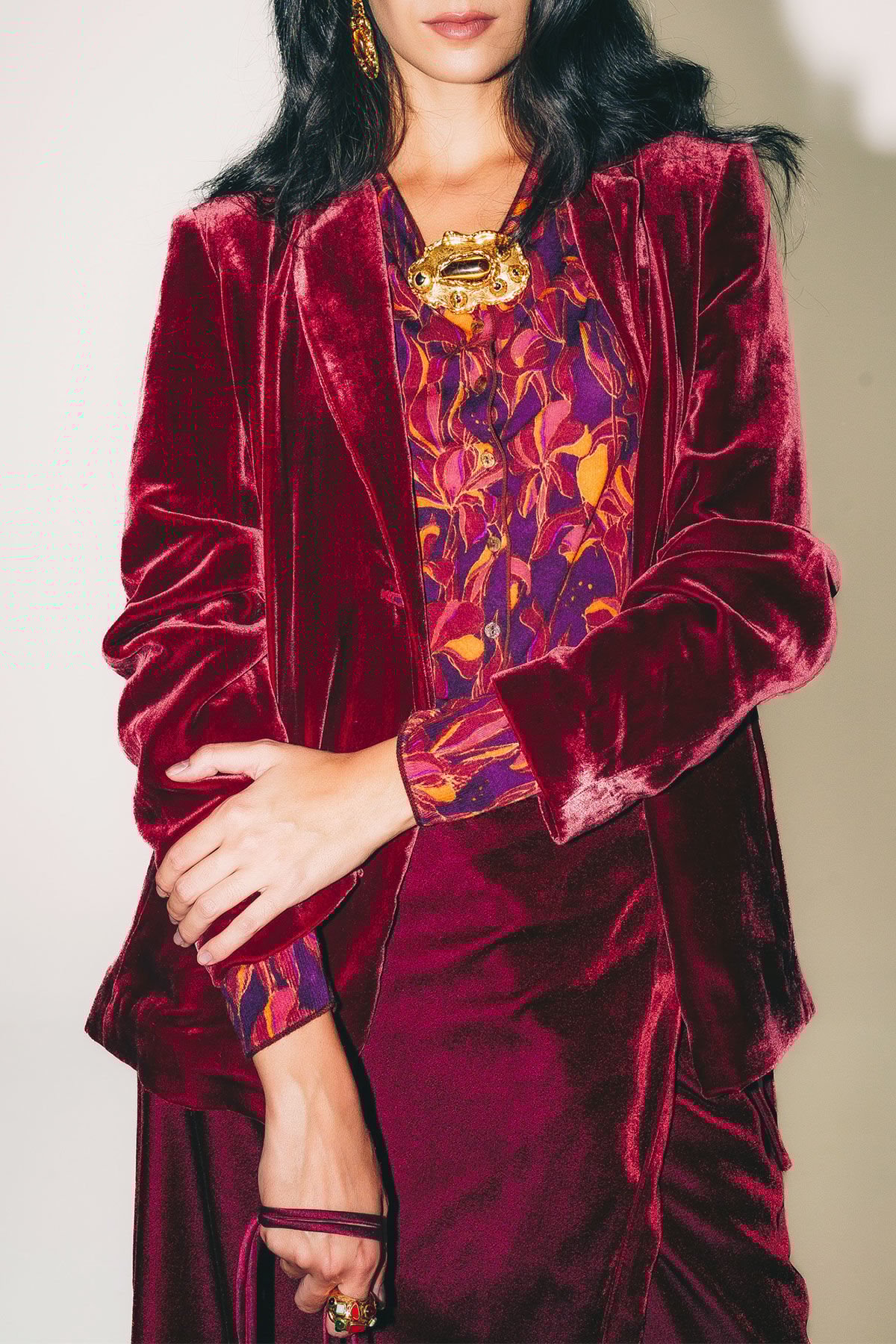 Maliparmi PRINTED KNIT CARDIGAN Bordeaux JN355178200