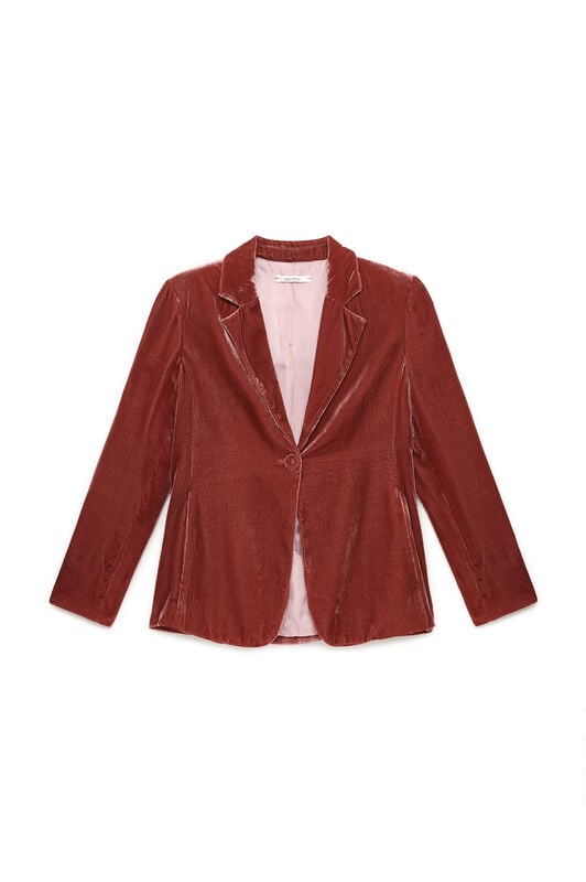 Maliparmi VELVET FLOW BLAZER Dusty Red JD648262026 Maliparmi VELVET FLOW BLAZER Dusty Red JD648262026