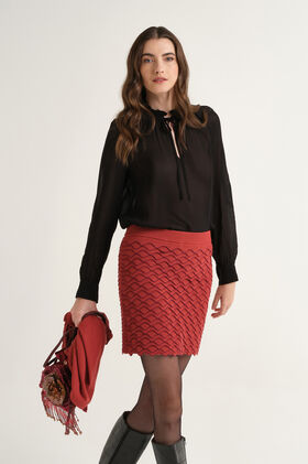 Maliparmi FLUID GEORGETTE SHIRT Black JM559750691