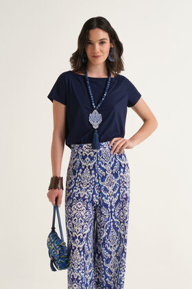 Malìparmi SOFT JERSEY T-SHIRT Marineblau JK028170210