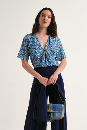 Malìparmi MINI MOULINÉ TOP Blau JP556770675