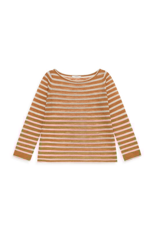 Malìparmi SUMMER LINEN SWEATER Camel JQ509178148 Malìparmi SUMMER LINEN SWEATER Camel JQ509178148