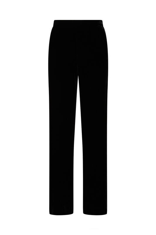 Maliparmi FLUID VELVET TROUSERS Black JH757961026