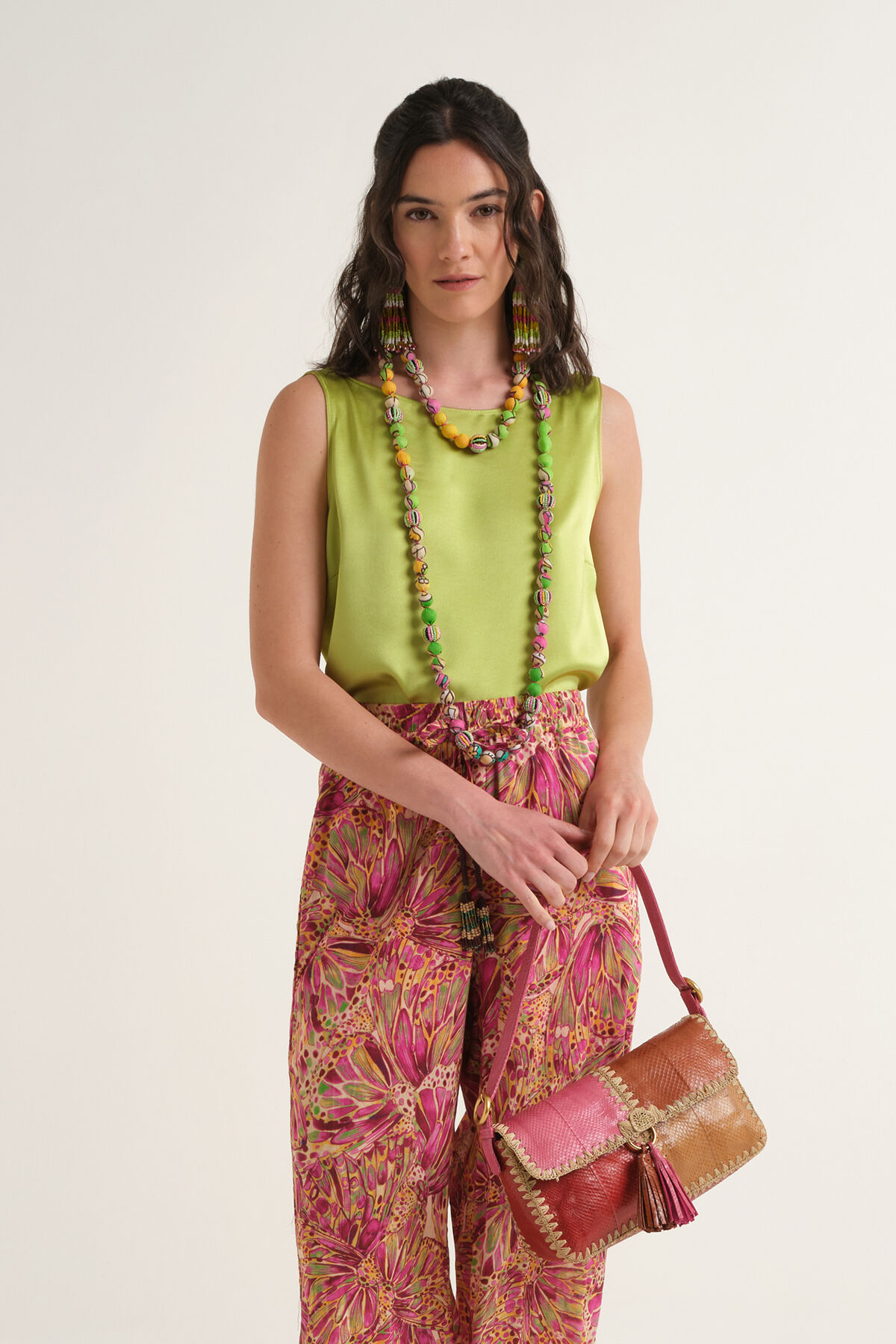 Malìparmi SHINY CADY TOP Verde JP556950631