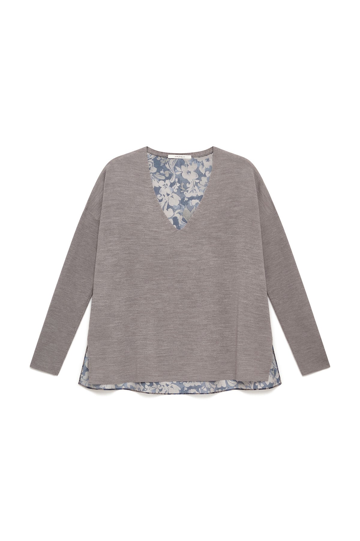 Maliparmi NEW MERINOS BLEND KNIT Grey JQ512778199 Maliparmi NEW MERINOS BLEND KNIT Grey JQ512778199