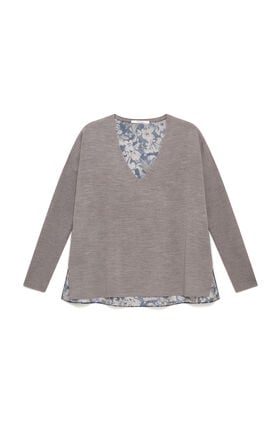 Maliparmi NEW MERINOS BLEND KNIT Grey JQ512778199 Maliparmi NEW MERINOS BLEND KNIT Grey JQ512778199