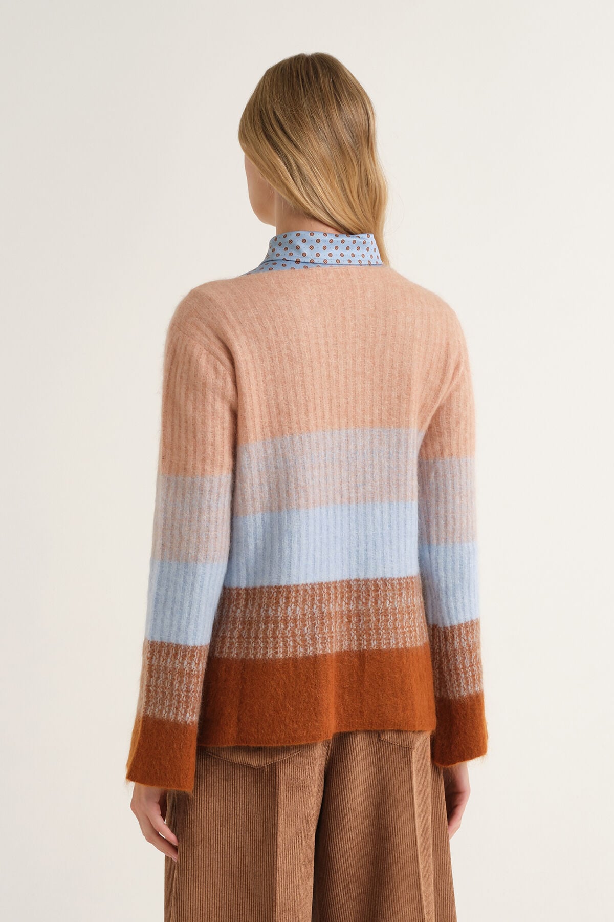 Maliparmi WOOL WINTER SUNSET KNIT Brown JQ513078217 Maliparmi WOOL WINTER SUNSET KNIT Brown JQ513078217