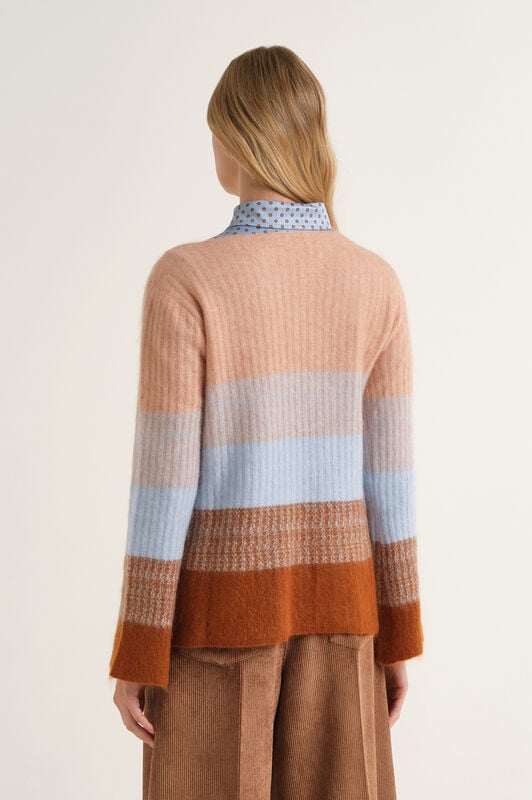 Maliparmi WOOL WINTER SUNSET KNIT Brown JQ513078217 Maliparmi WOOL WINTER SUNSET KNIT Brown JQ513078217