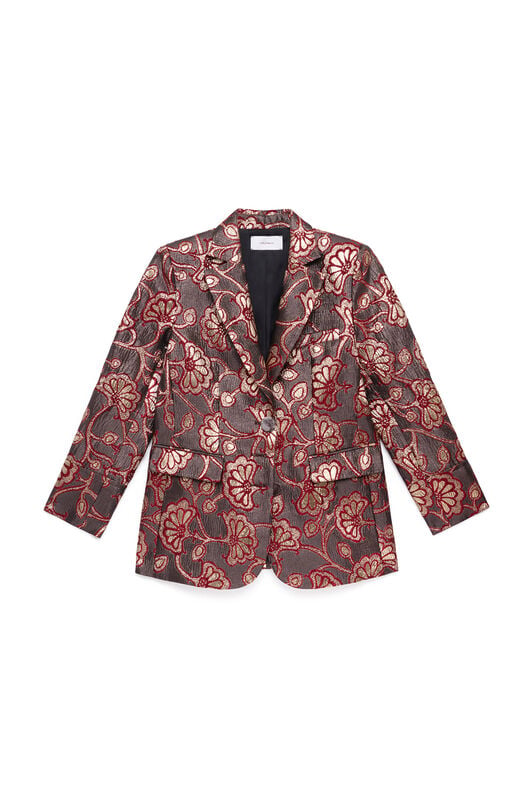 Maliparmi GILDED GARDEN BLAZER Burgundy JD649450680 Maliparmi GILDED GARDEN BLAZER Burgundy JD649450680