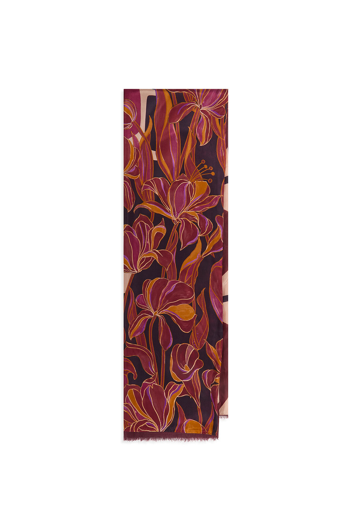 Maliparmi COLLECTION PRINTS STOLE Bordeaux IB020730123