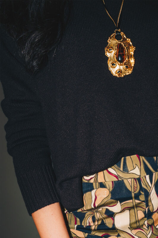 Maliparmi CASHMERE MERINOS KNITWEAR Dark Brown JQ511474315