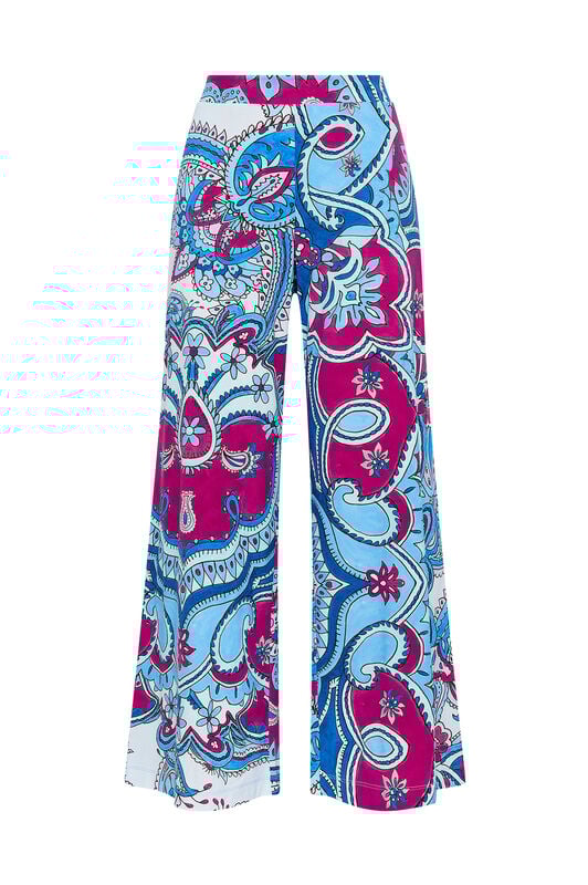 Malìparmi HIPPIE LOTUS TROUSERS Light Blue JH805370671 Malìparmi HIPPIE LOTUS TROUSERS Light Blue JH805370671