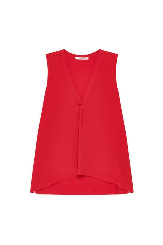 Malìparmi FLUID CREPE TOP Coral JP554050672