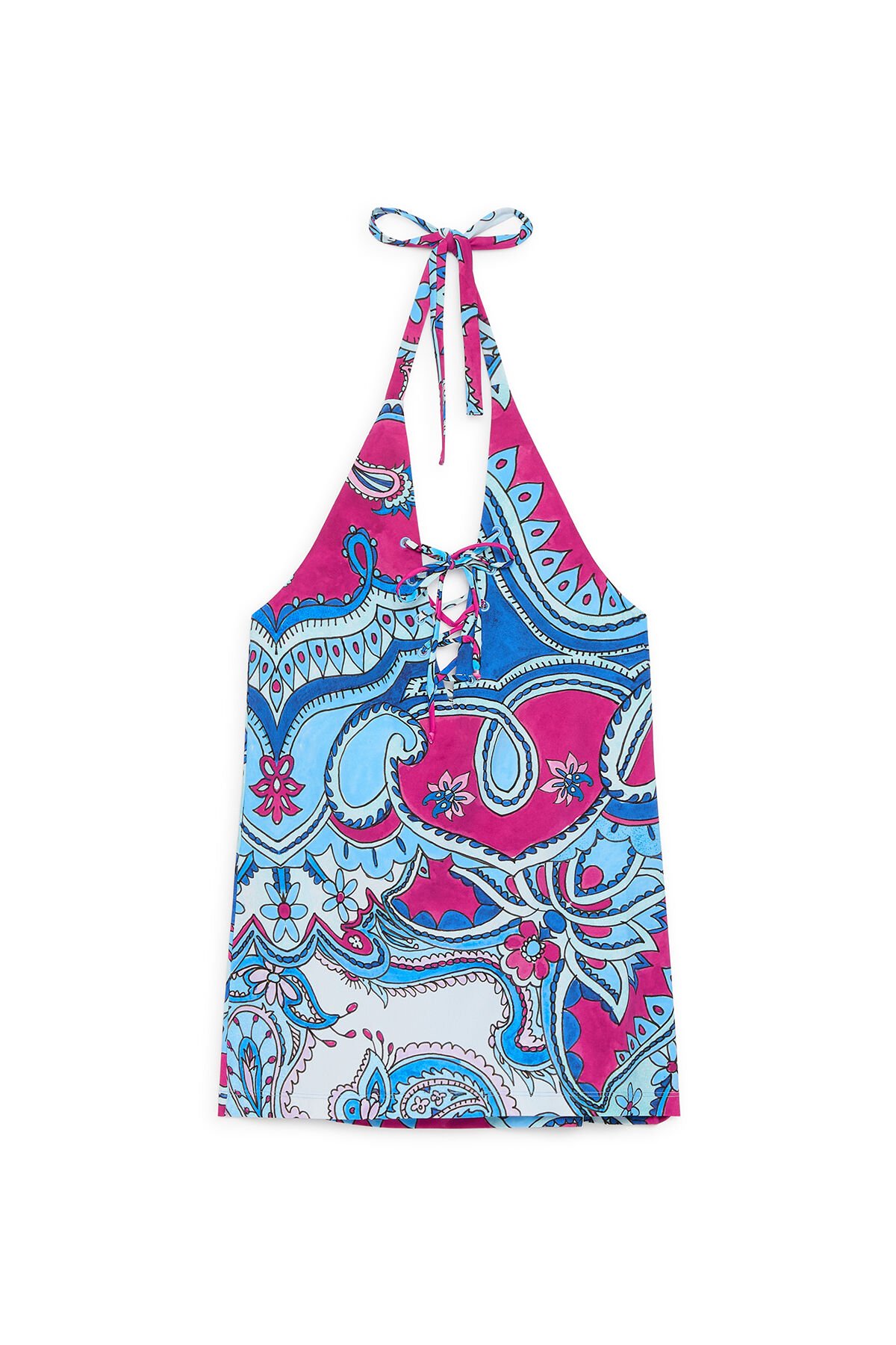 Malìparmi HIPPIE LOTUS TOP Light Blue JP555970671 Malìparmi HIPPIE LOTUS TOP Light Blue JP555970671