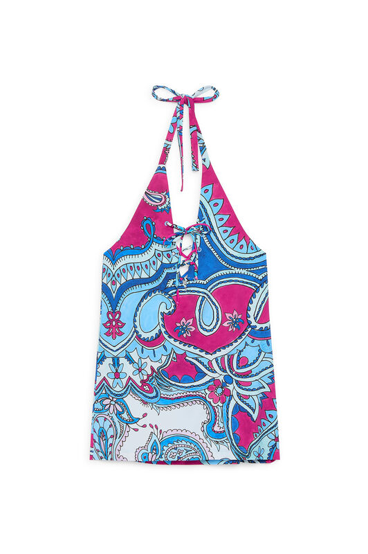 Malìparmi HIPPIE LOTUS TOP Light Blue JP555970671 Malìparmi HIPPIE LOTUS TOP Light Blue JP555970671