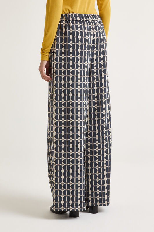 Maliparmi GEOMETRIC JACQUARD TROUSERS Grey JH805360168