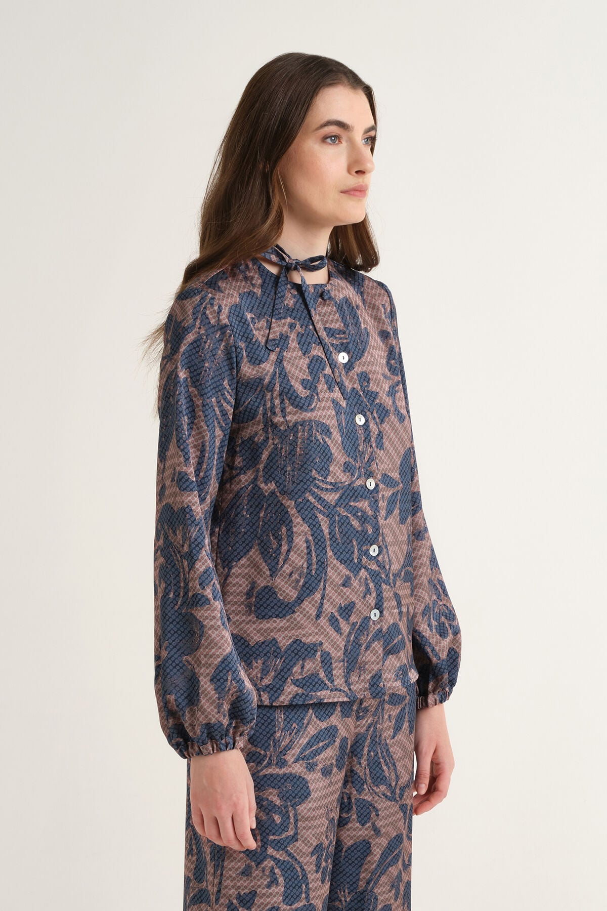 Maliparmi SWEET FOLIAGE SHIRT Blue JM559550688 Maliparmi SWEET FOLIAGE SHIRT Blue JM559550688