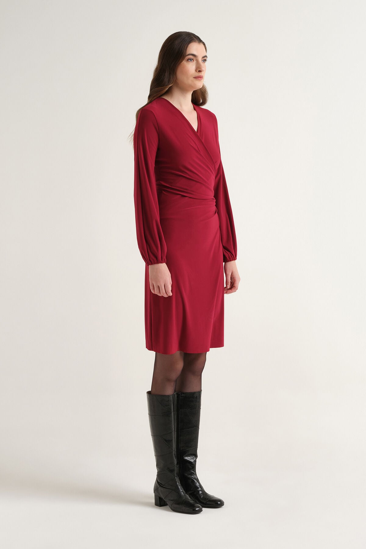 Maliparmi TECNO JERSEY ROBE Bordeaux JF680370226 Maliparmi TECNO JERSEY ROBE Bordeaux JF680370226