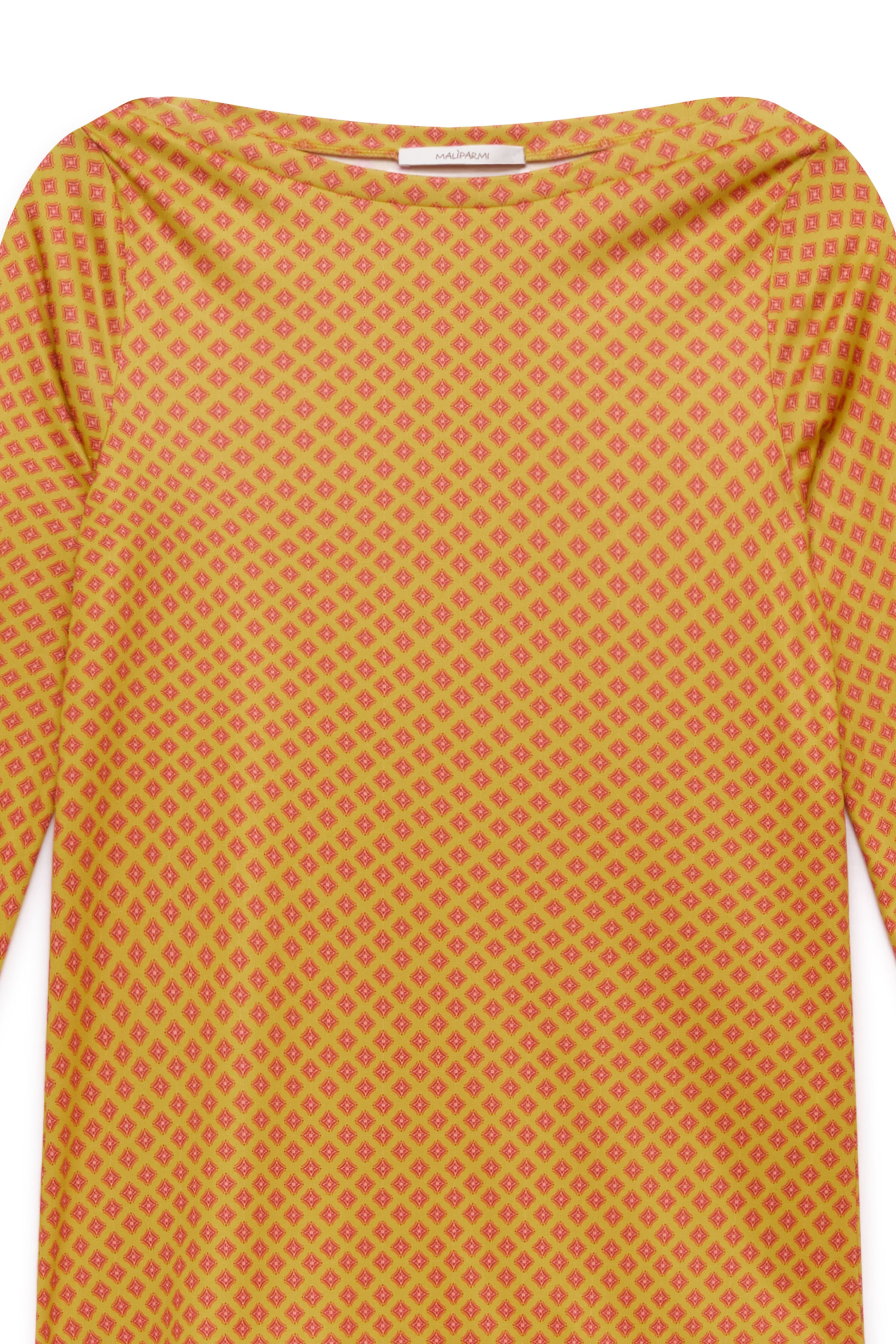 Maliparmi MICRO PRINT JERSEY T-SHIRT Acid Green JK025770654