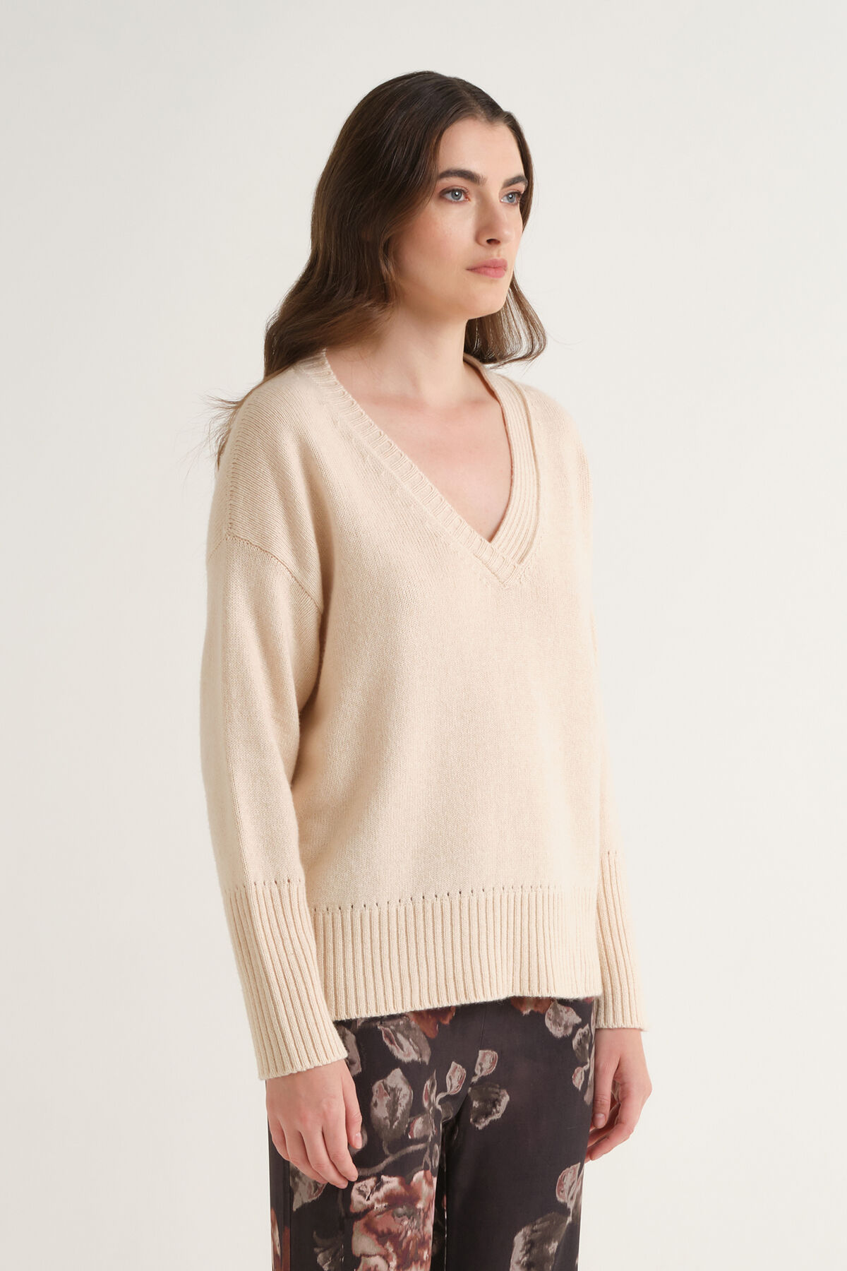 Maliparmi CASHMERE MERINOS KNIT Dew White JQ513374315 Maliparmi CASHMERE MERINOS KNIT Dew White JQ513374315