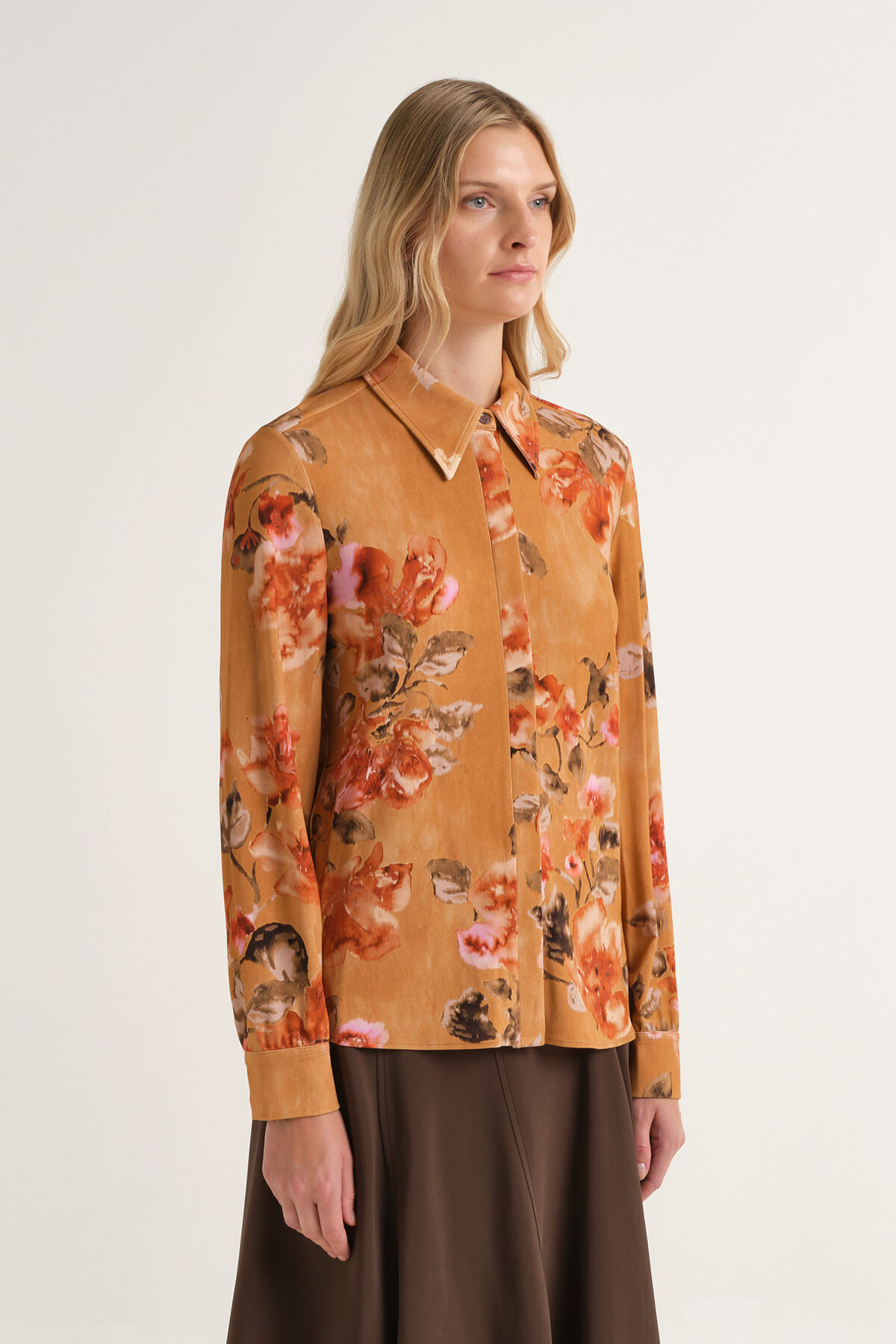 Maliparmi FROSTED BLOSSOM SHIRT Leather JM556470680 Maliparmi FROSTED BLOSSOM SHIRT Leather JM556470680