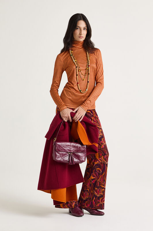 Maliparmi PRINT JERSEY-T-SHIRT Orange JK025570654