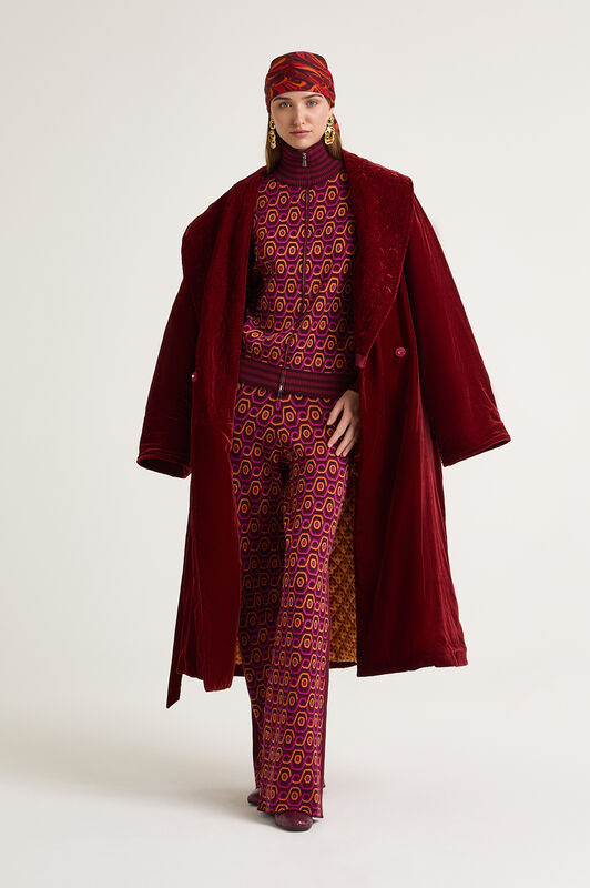 Maliparmi ROLLING CHAIN TROUSERS Dark Brown JH804978207