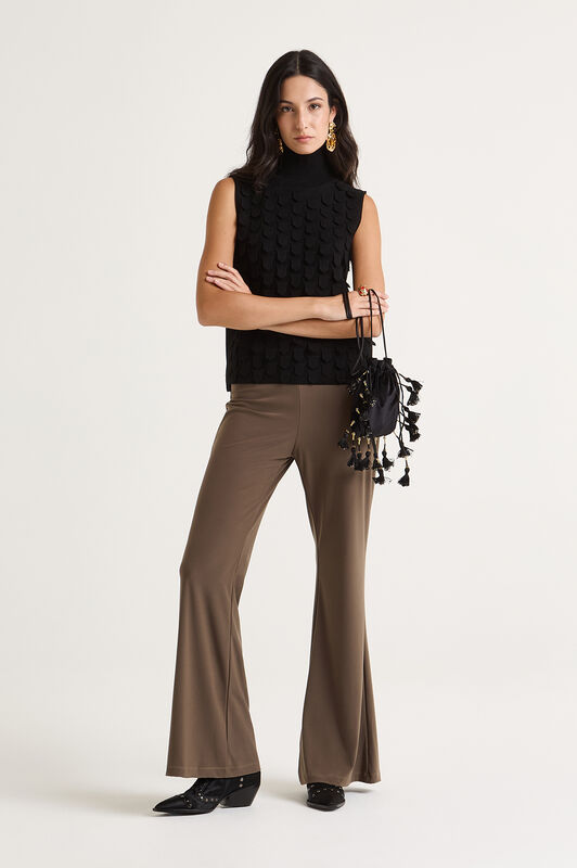 Maliparmi TECNO JERSEY TROUSERS Dark Beige JH400970226