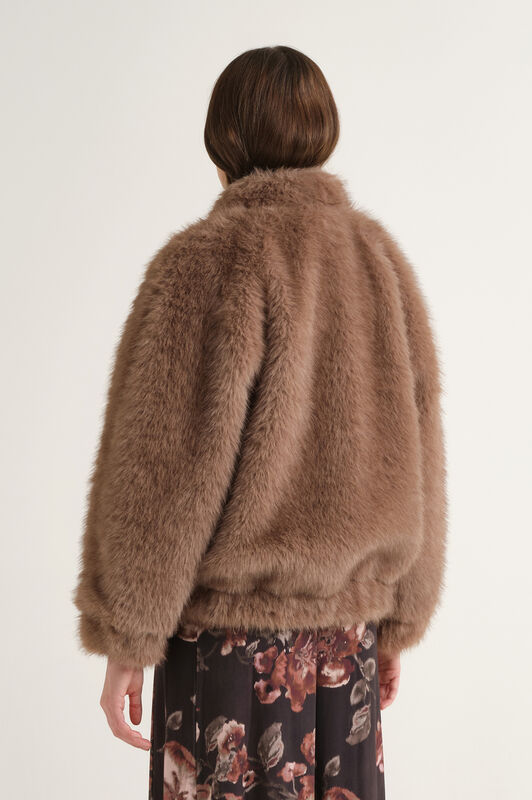 Maliparmi PUFFY FUR JACKET Rock JA537050696