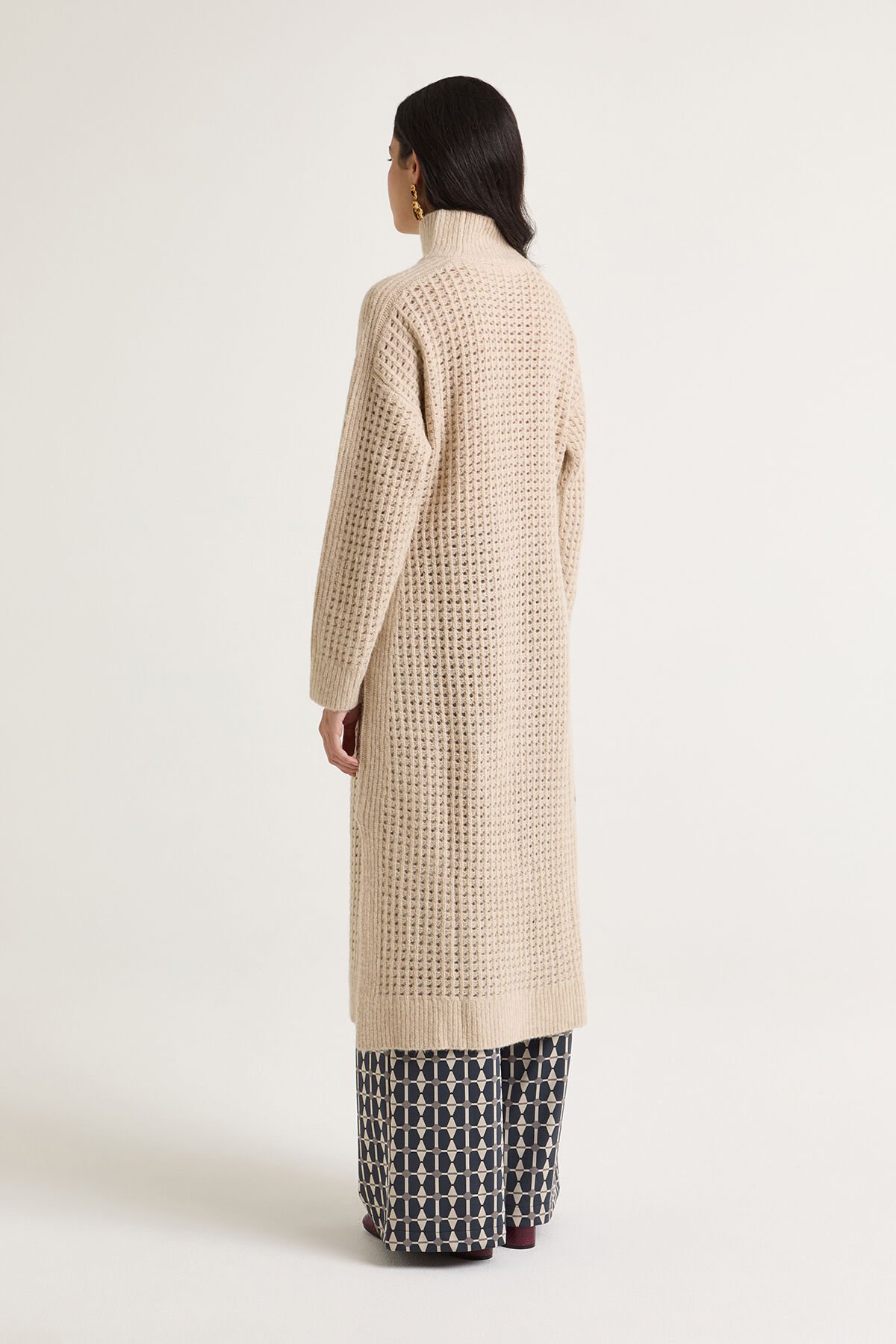 Maliparmi RECYCLE MERINO DRESS Warm Beige JF951178203