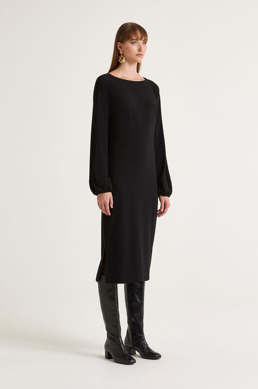 Maliparmi TECNO JERSEY DRESS Black JF668370226