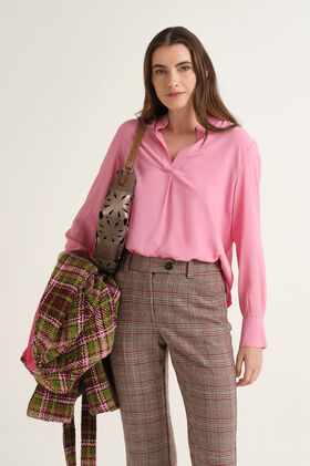 Maliparmi FLUID CREPE SHIRT Peony Pink JM103350672