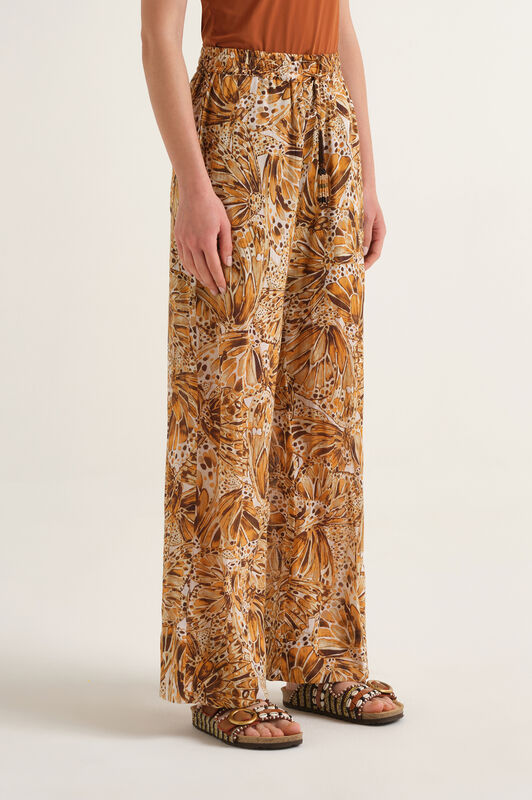 Malìparmi SWEET BUTTERFLY TROUSERS Leather JH805415217