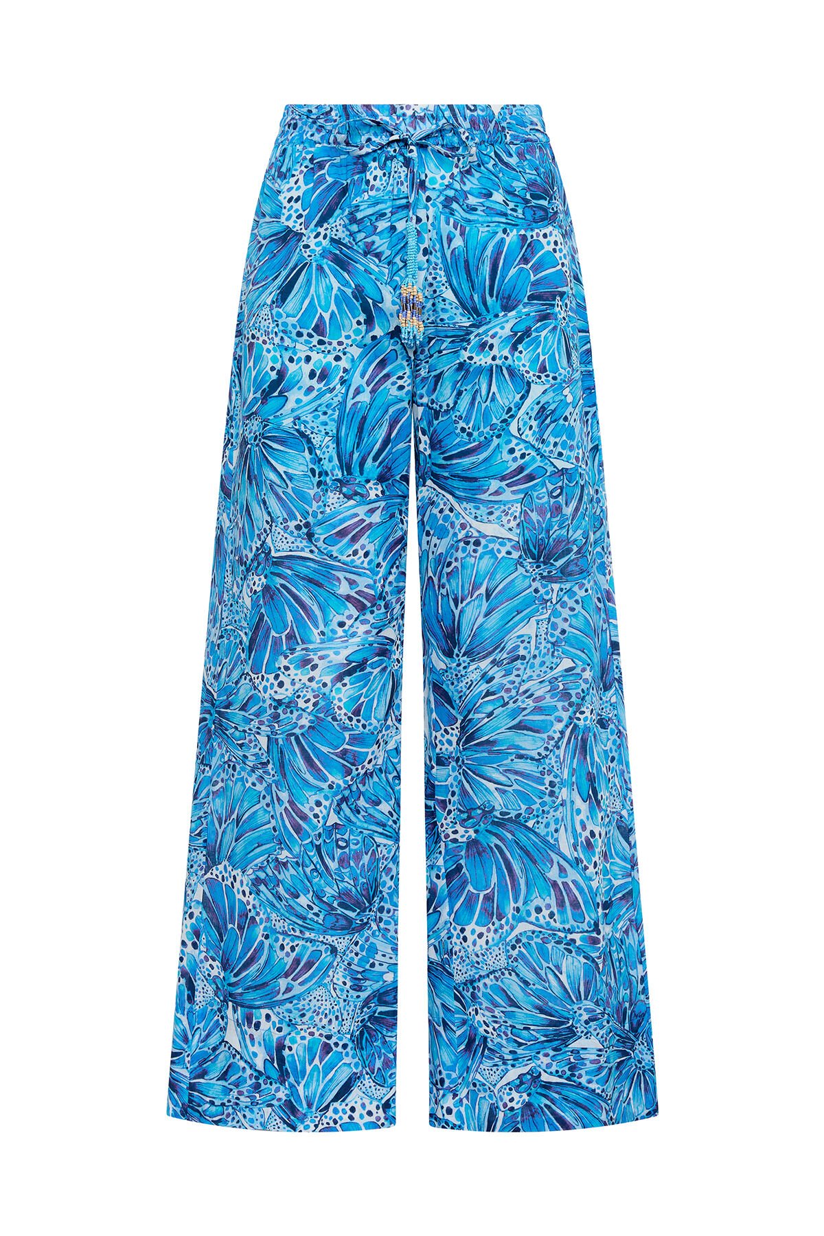 Malìparmi SWEET BUTTERFLY TROUSERS Light Blue JH805415217 Malìparmi SWEET BUTTERFLY TROUSERS Light Blue JH805415217