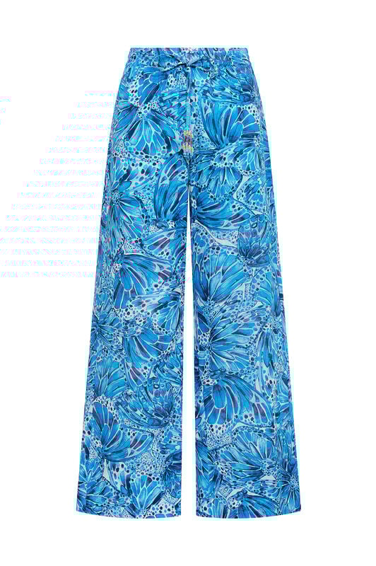 Malìparmi SWEET BUTTERFLY TROUSERS Light Blue JH805415217 Malìparmi SWEET BUTTERFLY TROUSERS Light Blue JH805415217