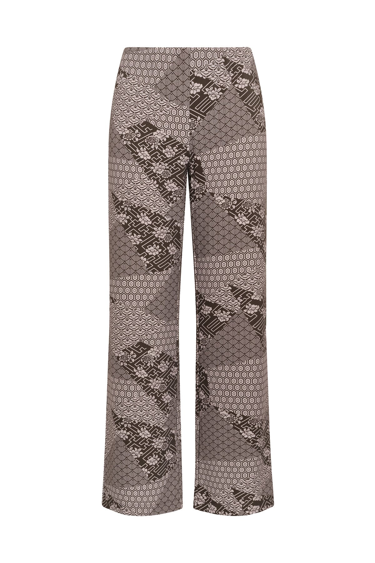 Maliparmi MOSAIC KIMONO TROUSER Grey JH400970679 Maliparmi MOSAIC KIMONO TROUSER Grey JH400970679