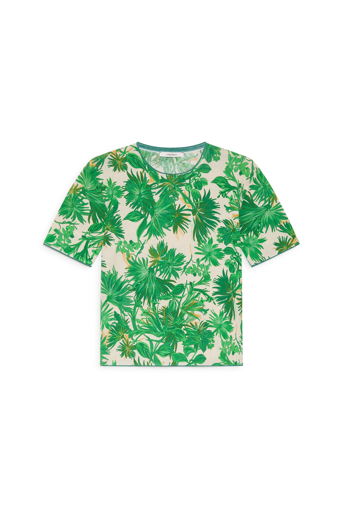 Malìparmi COTTON PRINTED T-SHIRT Green JK029378215