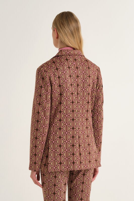 Maliparmi OPTICAL CHAIN BLAZER Cuero JD649870681 Maliparmi OPTICAL CHAIN BLAZER Cuero JD649870681