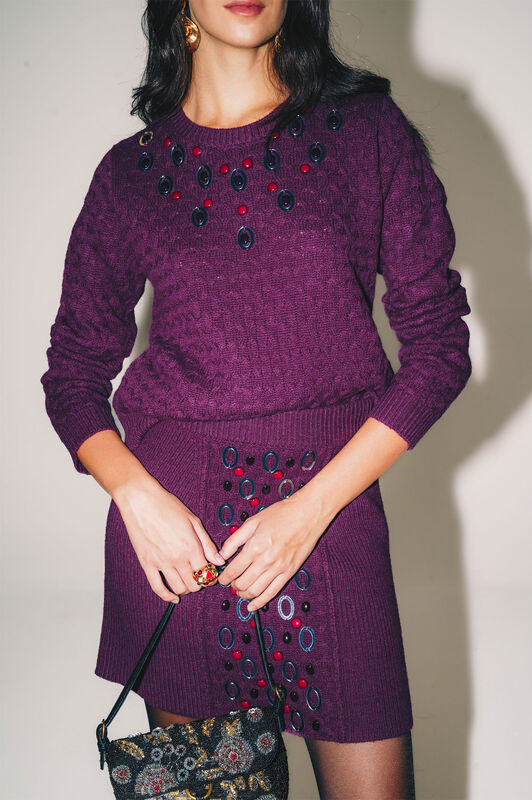 Maliparmi MAGLIA JEWEL WOOL Mosto JQ510578201