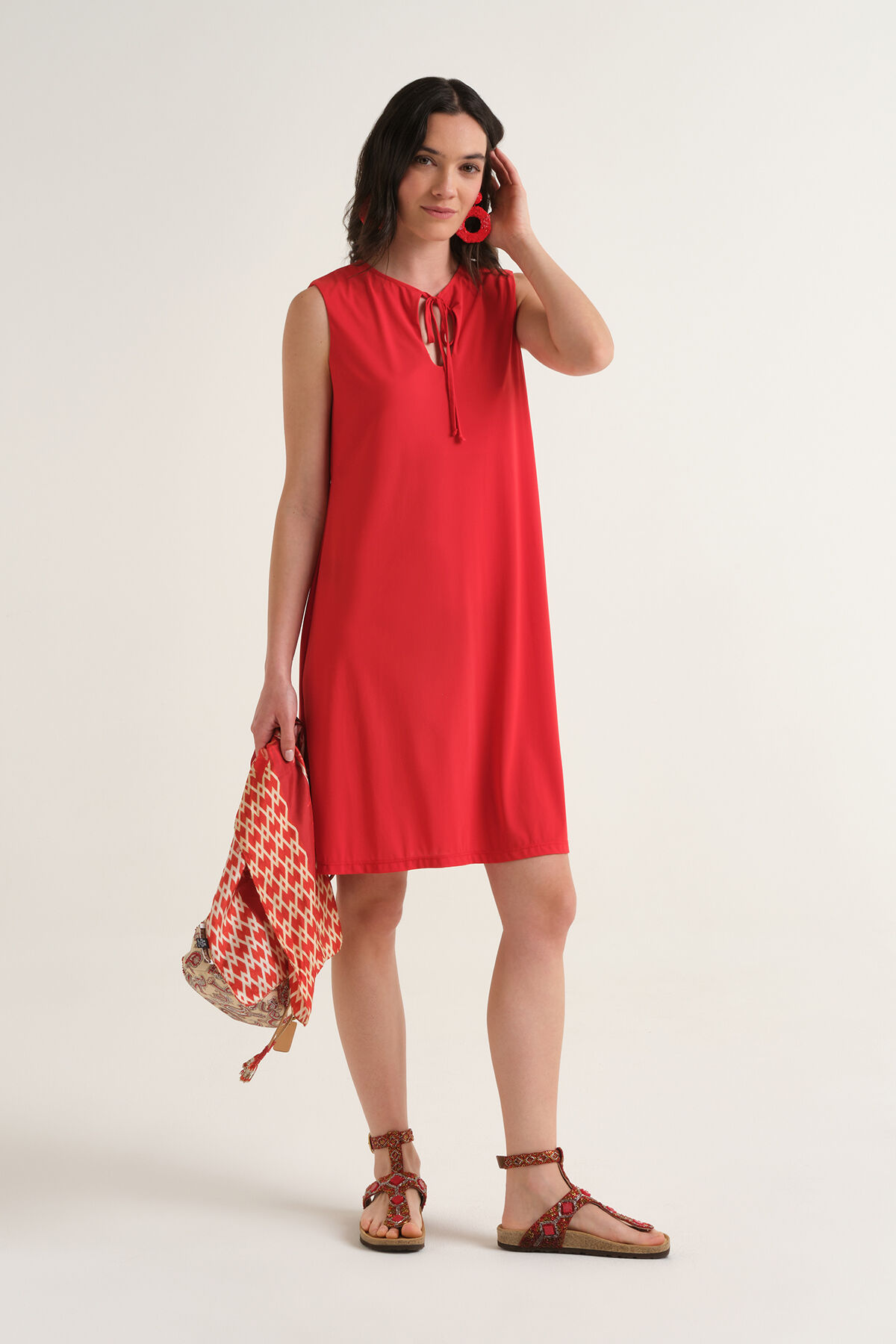 Malìparmi SOFT JERSEY DRESS Red JF671770210