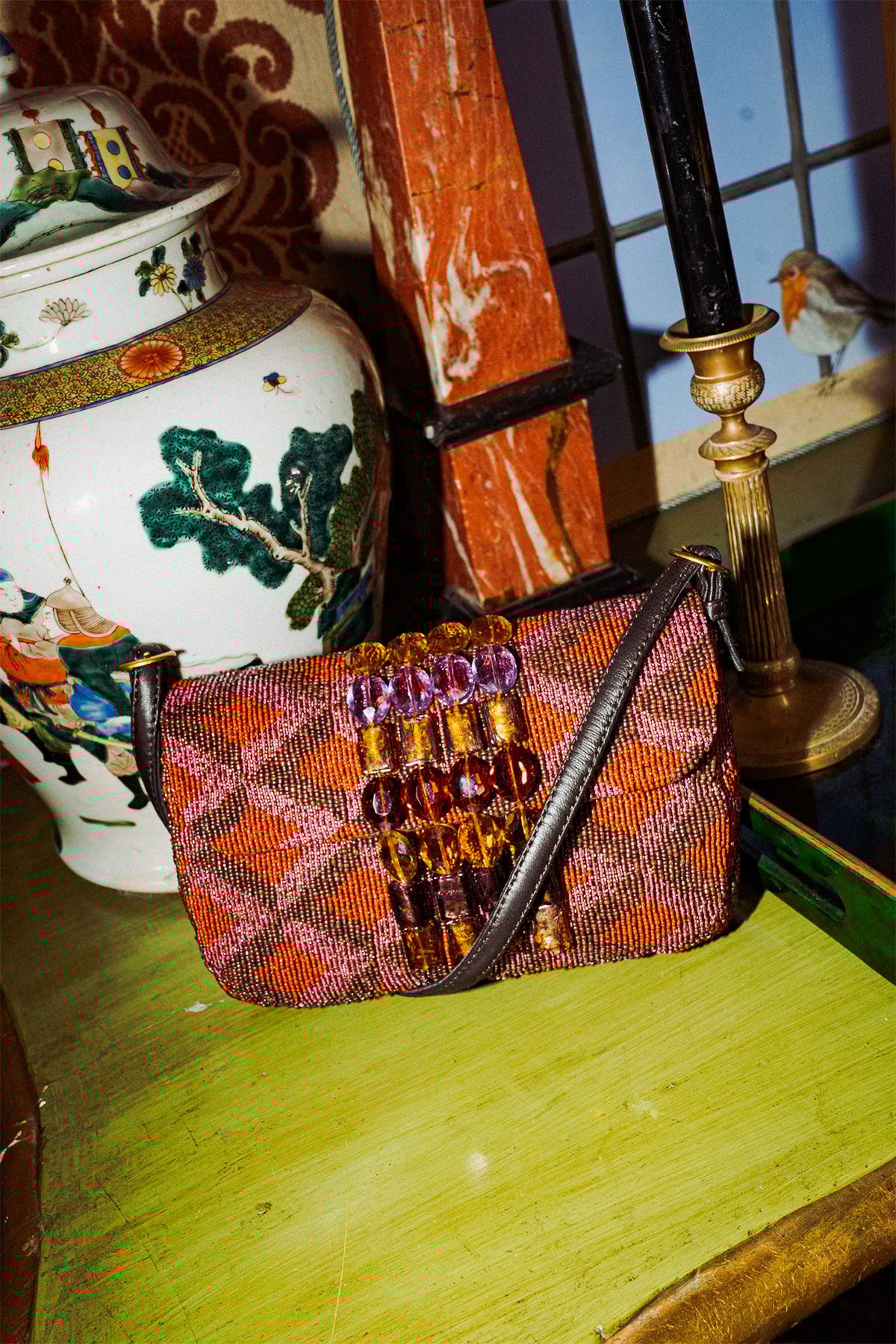 Maliparmi BORSA PICCOLA A SPALLA DIAMONDS OF LIGHT Rosso BF001191243