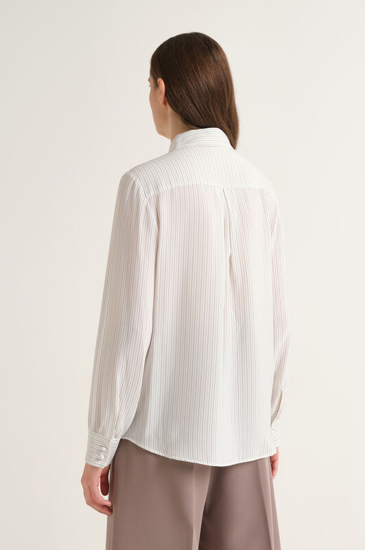 Maliparmi FLUID STRIPE SHIRT Natural JM556450690 Maliparmi FLUID STRIPE SHIRT Natural JM556450690