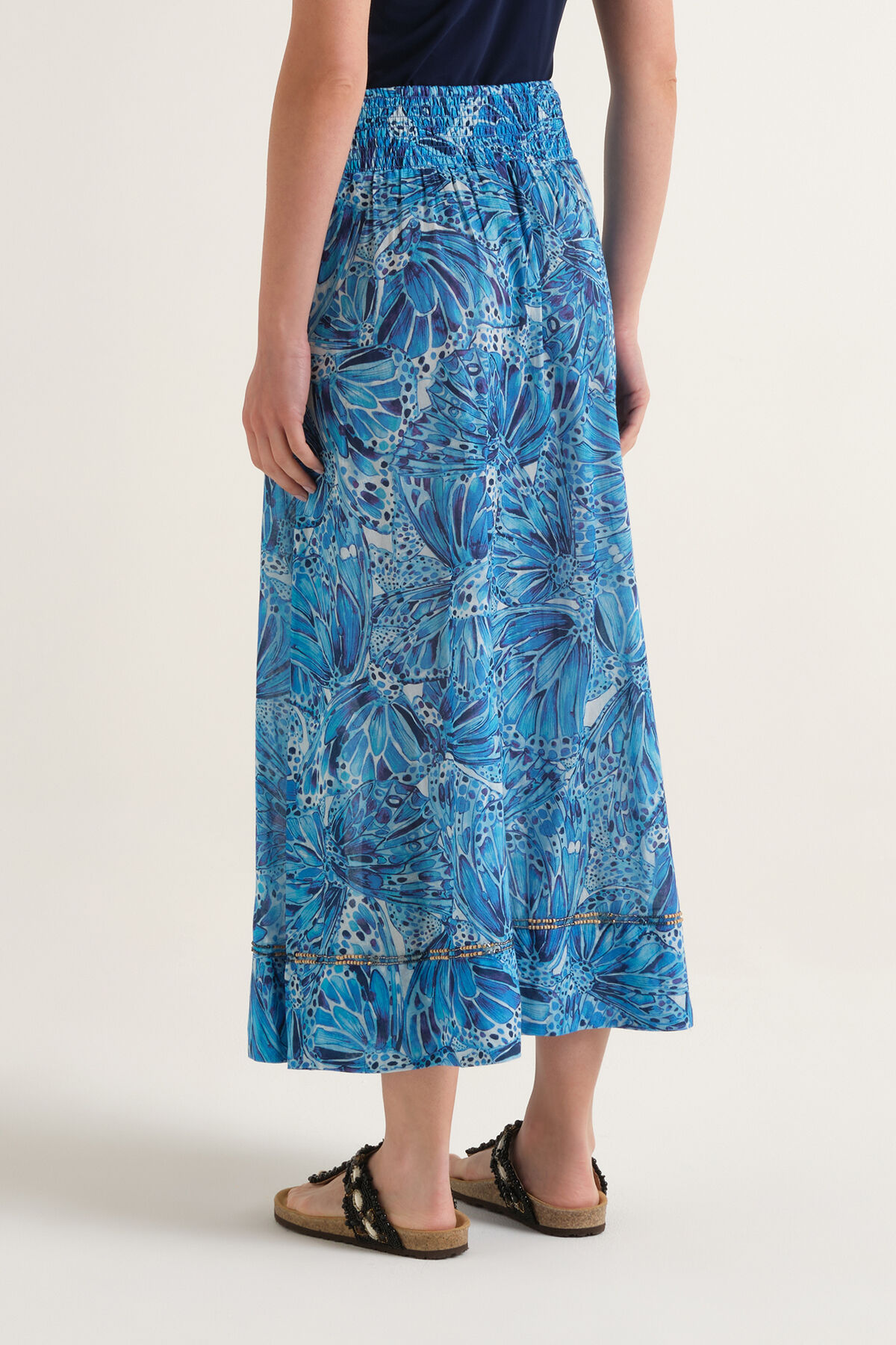 Malìparmi SWEET BUTTERFLY SKIRT Light Blue JG666715217