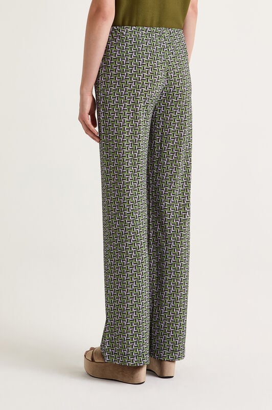 Maliparmi MALI STRONES JERSEY TROUSERS Green JH400970656 Maliparmi MALI STRONES JERSEY TROUSERS Green JH400970656