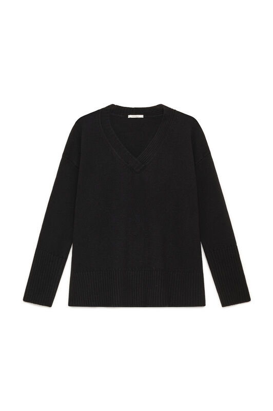 Maliparmi CASHMERE MERINOS KNIT Black JQ513374315 Maliparmi CASHMERE MERINOS KNIT Black JQ513374315