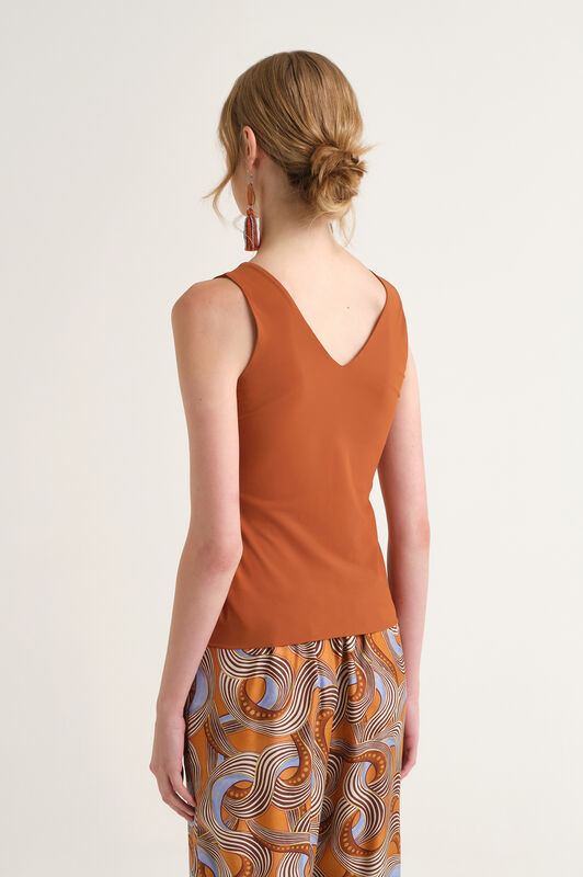 Malìparmi SOFT JERSEY TOP Caramel JP556470210