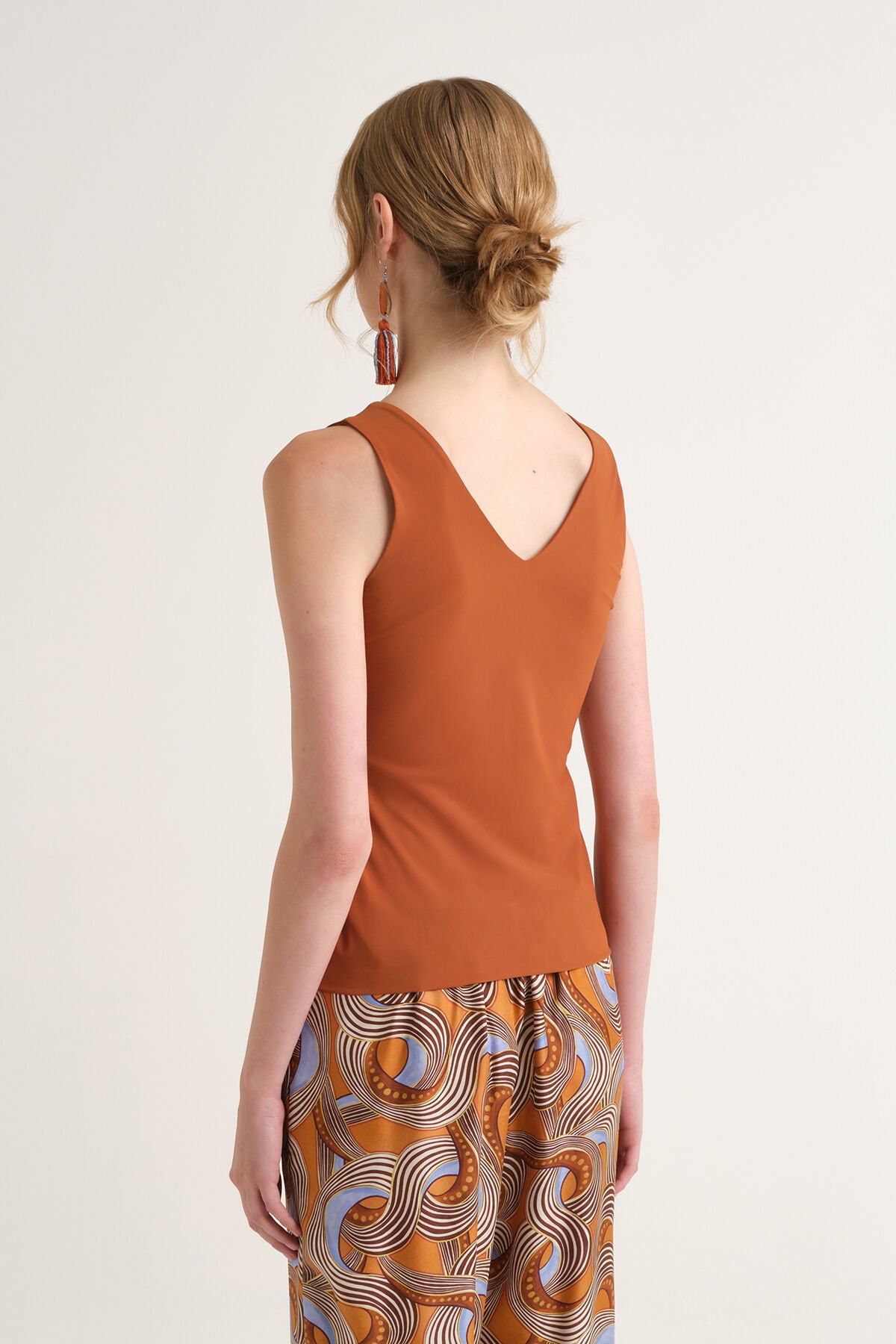 Malìparmi SOFT JERSEY TOP Caramel JP556470210