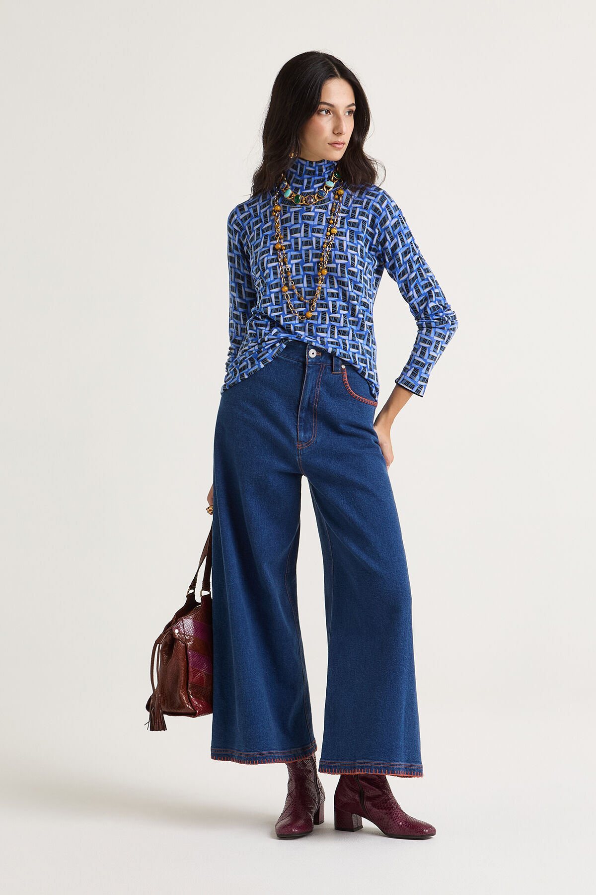 Maliparmi PRINTED KNIT KNITWEAR Blue JQ510478200