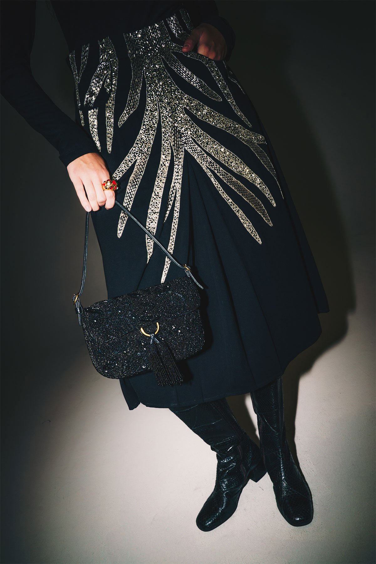 Maliparmi SILVER ZEBRA SKIRT Black JG666450649