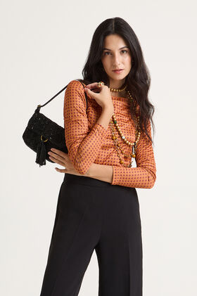 Maliparmi PRINT JERSEY-T-SHIRT Orange JK025770654